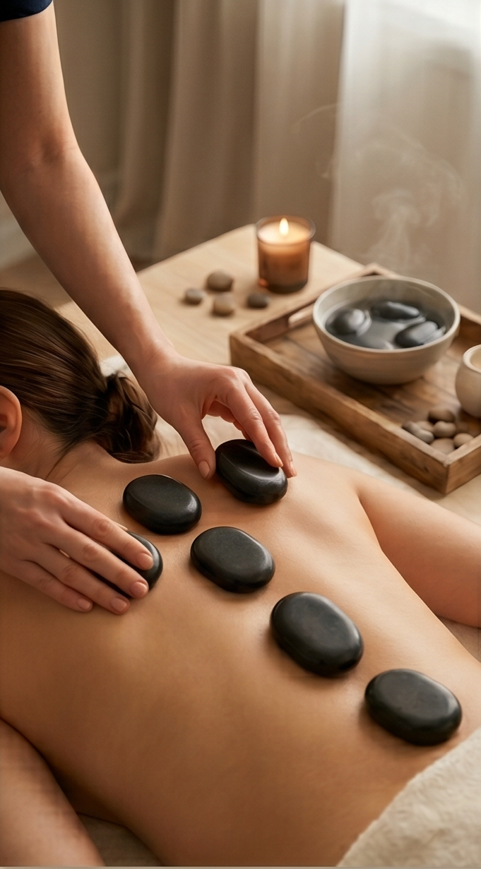 Hot stone massage bij BuzzBalance